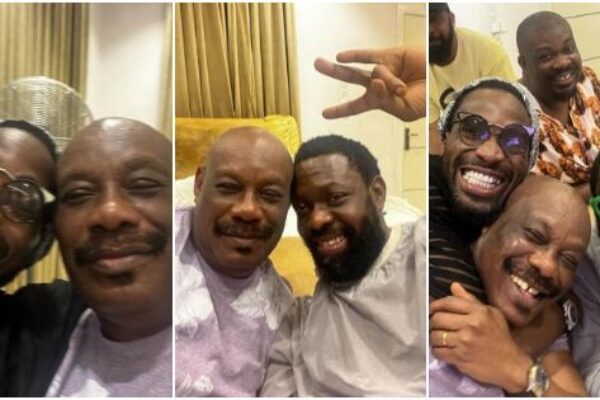 Don Jazzy's dad showers D'banj with prayers after singer recently visited him - skabash