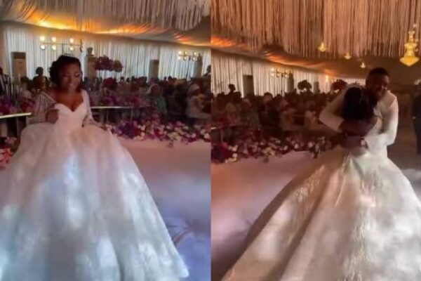 'Public stunt': Reactions as groom gives bride Canadian green card on wedding day