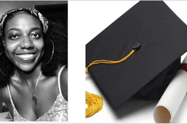 Nigerian lady celebrates her mother being the first woman to bag PhD in her village