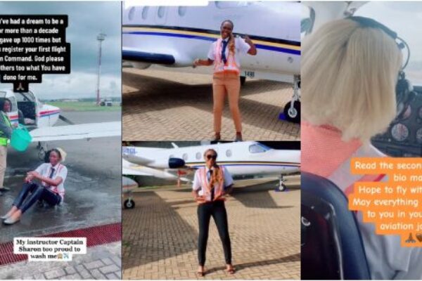Almost gave up - Young lady as achieves dream of becoming a pilot after 10 years