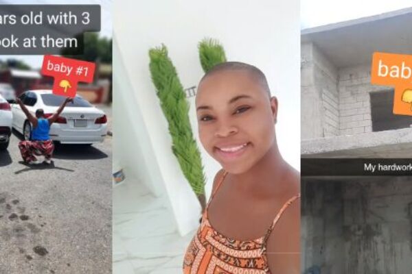 'What do you do': 22-yea-old flaunts her 2 cars, massive building, Netizens react