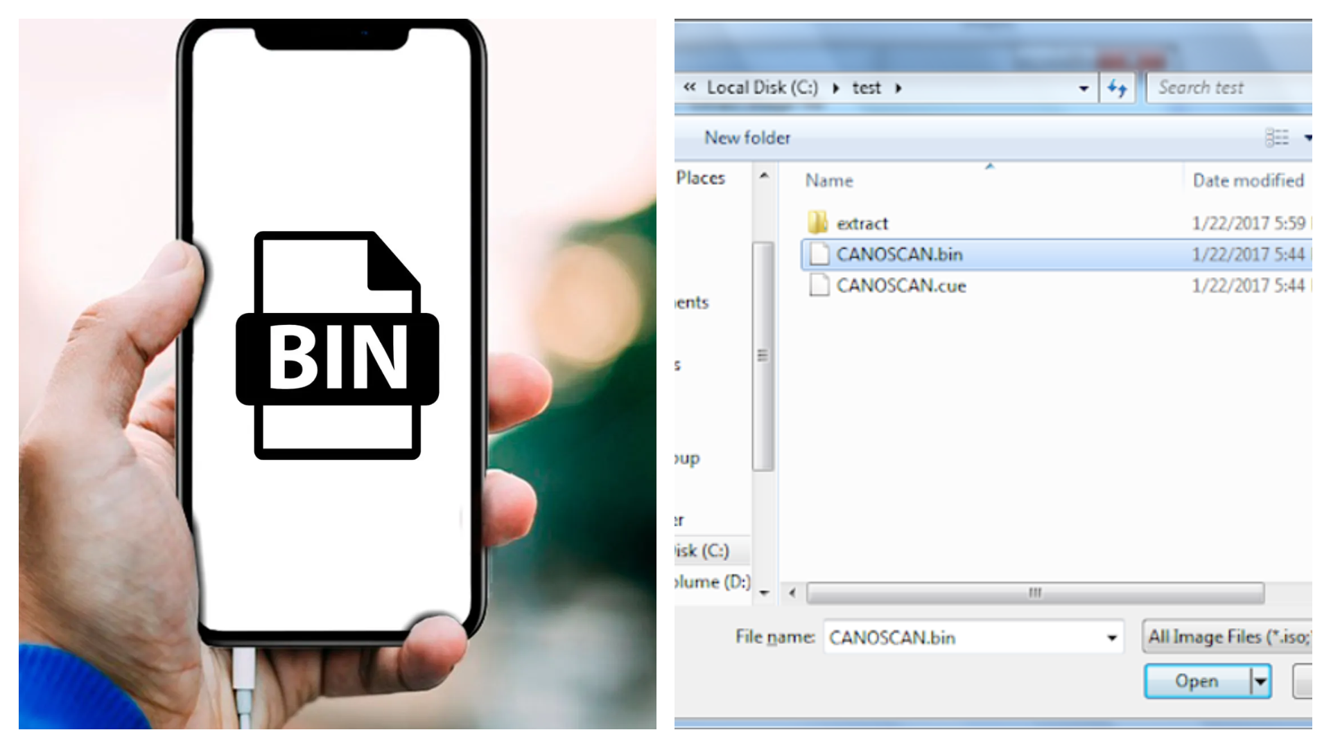 How to open bin file A guide to opening bin files on Android, Windows
