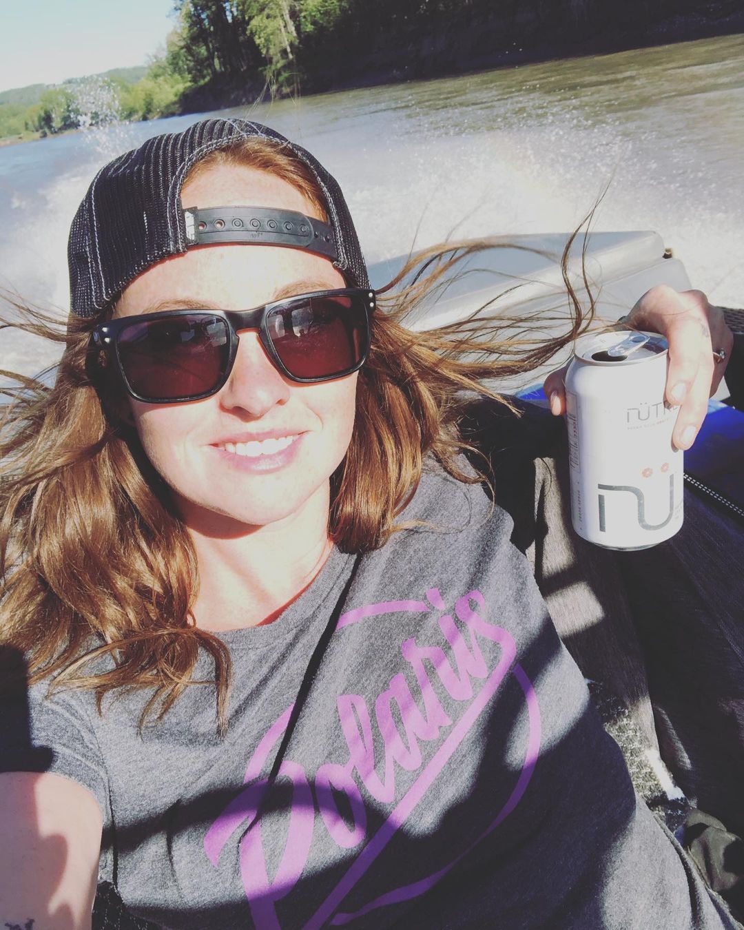 Kait Flynn selfie in the sun